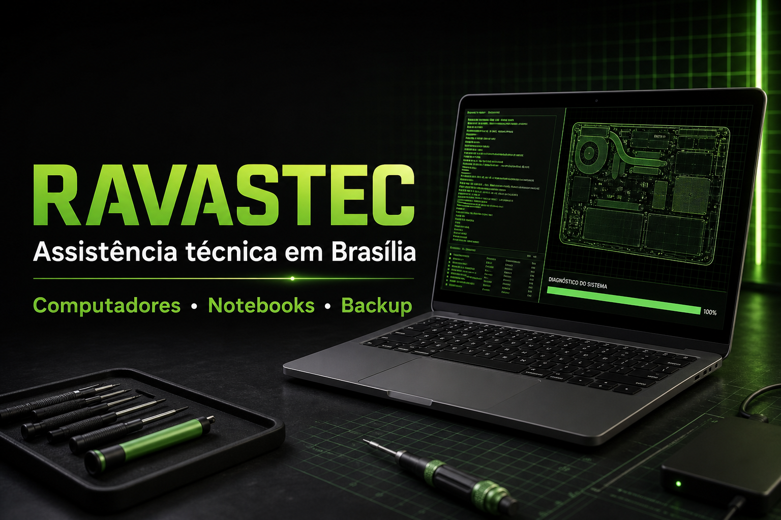 Ravastec — assistência técnica em Brasília para computadores, notebooks e backup